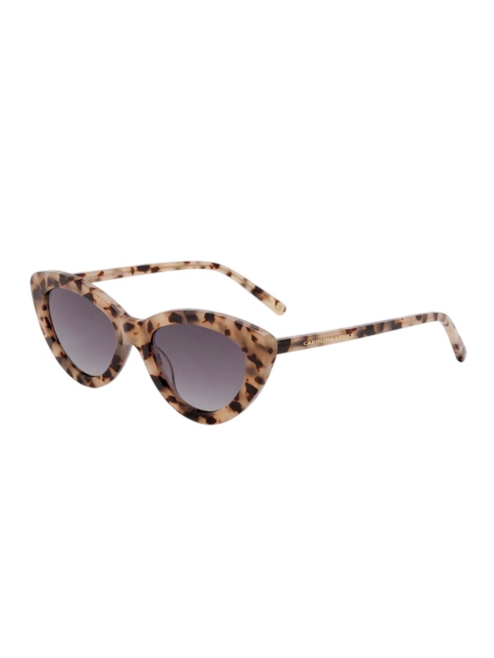 NEW Carolina Lemke Liv Demi Brown Cat Eye Sunglasses Retro Celeb Style